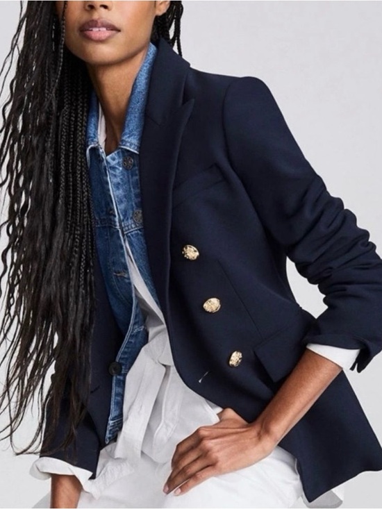 Anthropologie Jackets & Blazers - Anthropologie Dolan Miller Navy Dickie Blazer Jacket Size XXS NWT